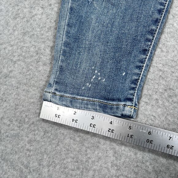 Judy Blue Jeans Womens Sz 11/30 (31 x 28) Skinny Fit High Rise Distressed Bleach - Picture 5 of 13